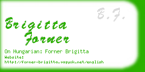 brigitta forner business card